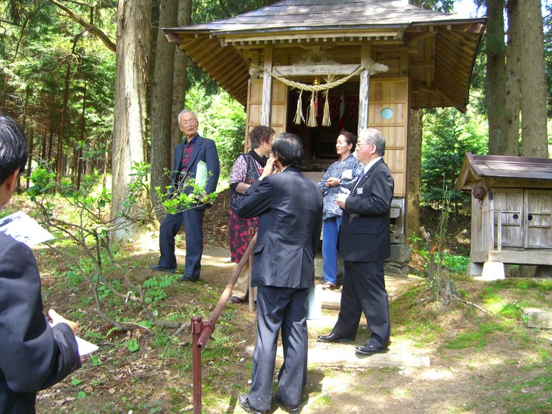 皆鶴姫神社（移動市長室の折）